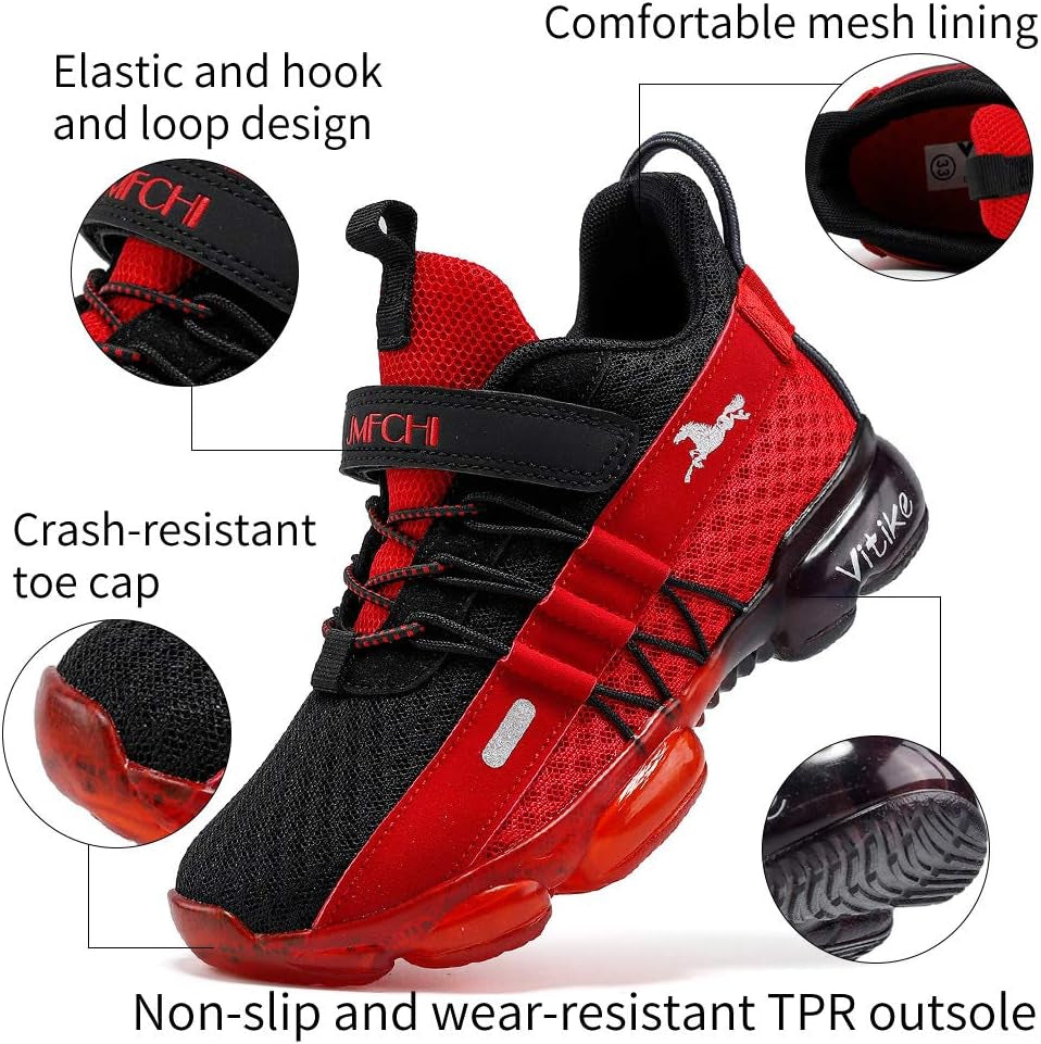 Boys Girls Kids' Sneakers Knitted Mesh Sports Shoes Breathable Lightweight Running Shoes for Kids Fashion Athletic Casual Shoes
