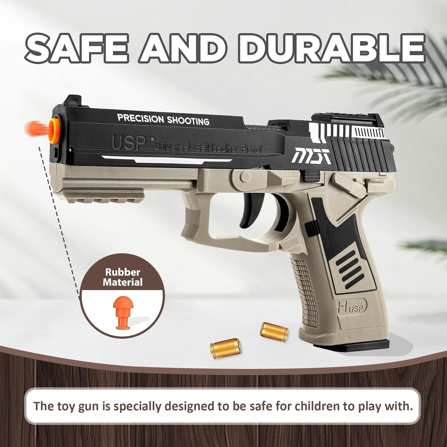 12-Shell Ejecting Fidget Toy Gun Blaster with 60 Safe Foam Bullets - Realistic Shooting Game & Educational Model for Kids, Ideal Gift for Boys and Girls