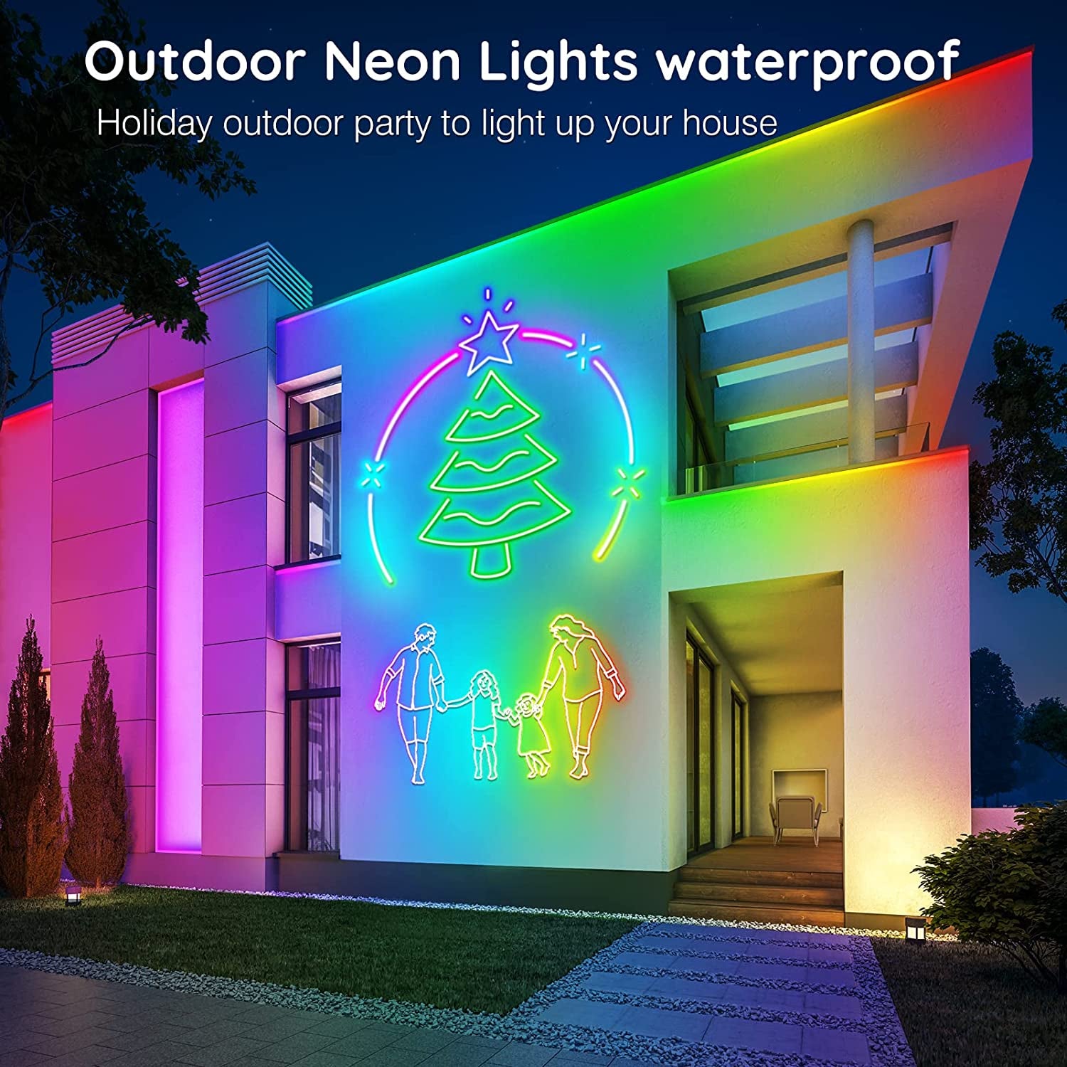 20Ft Neon Rope Lights,Flexible Led Rope Lights Control with App/Remote,Multiple Modes Rope Lights,Ip65 Outdoor RGB Led Neon Lights,Music Sync Gaming Led Neons Light Strip for Bedroom Decor