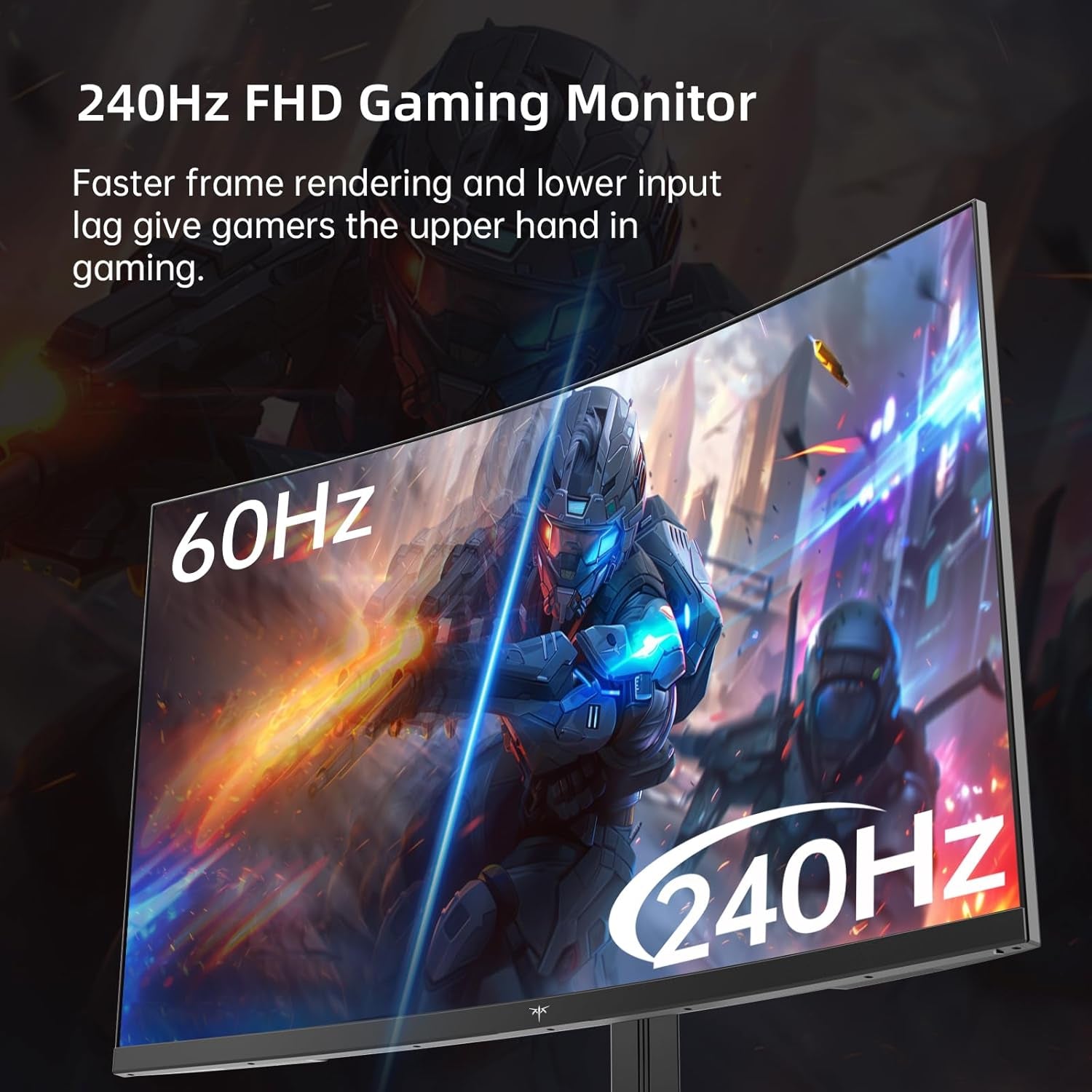 32 Inch 240Hz Curved Gaming Monitor, FHD 1080P 1500R HDR Gaming PC Monitor, Freesync, Ultra-Fast 1Ms Monitor for Gamer, 3500:1 Contrast, HDMI 2.0 X 2, Displayport 1.4 & USB 2.0, H32S17F
